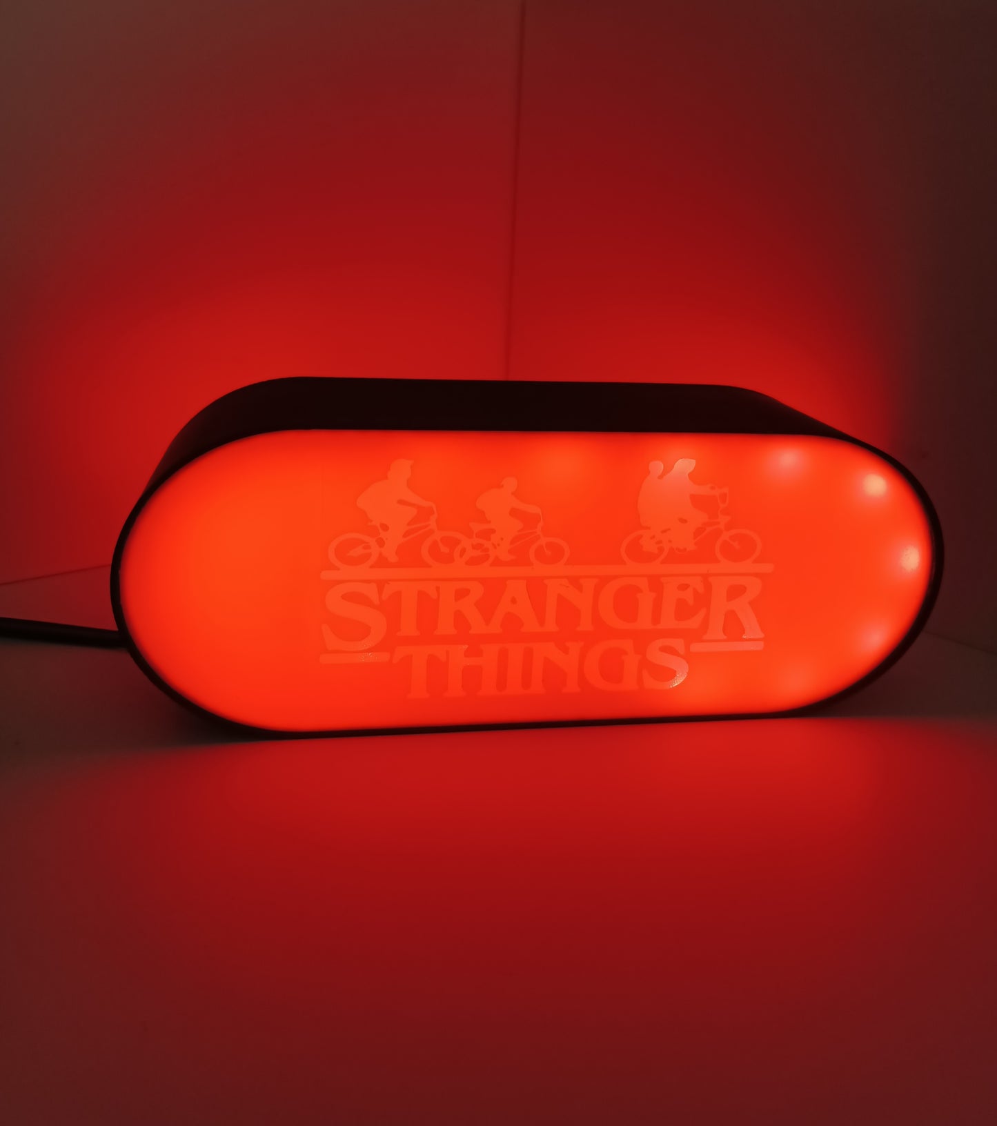 Stranger Things Lampa LED 3D RGB z pilotem 16 kolorów dwustronna 230V dekoracja pokój prezent
