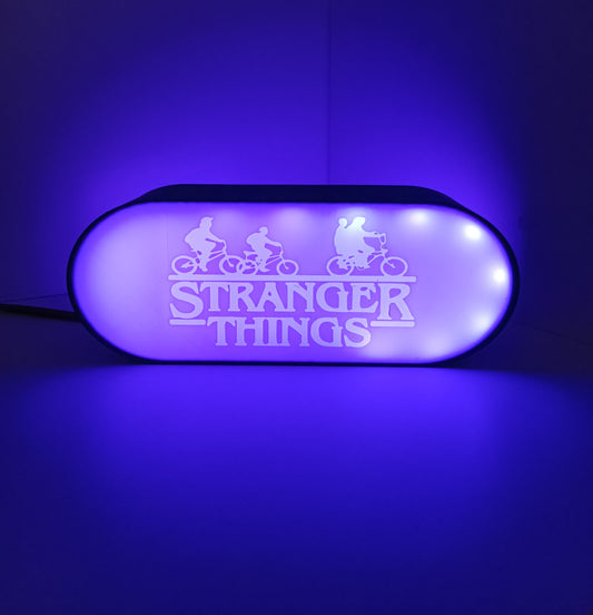 Stranger Things Lampa LED 3D RGB z pilotem 16 kolorów dwustronna 230V dekoracja pokój prezent